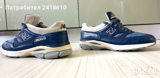 New Balance 1500.9 Made in England Mens Size 44.5 /28.5 см. UK 10  ОРИГИНАЛ! Мъжки Кецове ест кожа, снимка 10 - Кецове - 54887011