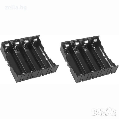 Комплект от 2 броя държачи за 18650 батерии – 4 слота, 3.7V, за серийно/паралелно свързване 10487, снимка 9 - Друга електроника - 54706401