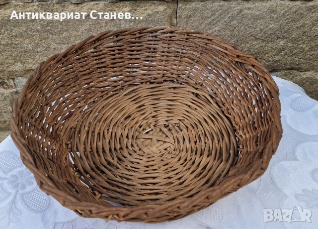 Стари ръчно плетени български панери , снимка 7 - Декорация за дома - 55159537
