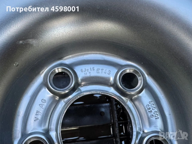 4бр.НОВИ ЖЕЛЕЗНИ ДЖАНТИ 15цола 5x100 за Skoda,Vw,Seat, снимка 13 - Гуми и джанти - 54917646