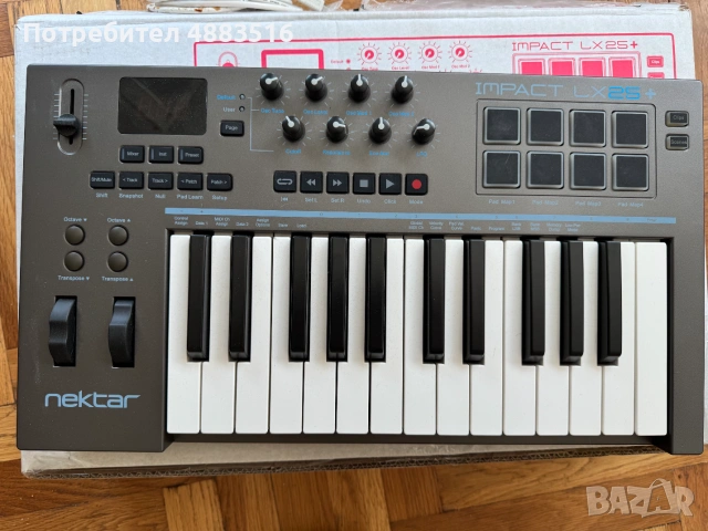 Nektar Impact LX25+ MIDI контролер, снимка 2 - Синтезатори - 55250467