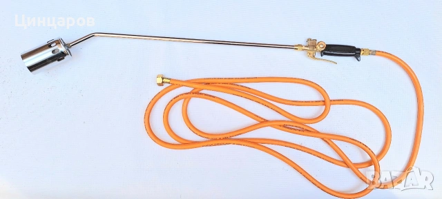 Горелка 58Kw пропан-бутан, палец и кран 2бр, маркуч 5м, горелка 80см.