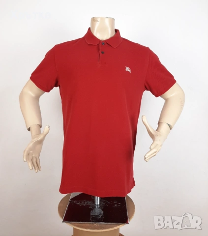 Burberry Brit - Оригинална мъжка тениска с яка размер XL, снимка 2 - Тениски - 54066380