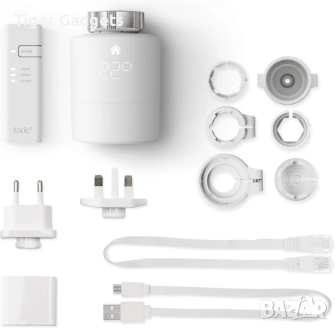 Tado Smart Radiator Thermostat Starter Kit V3+ – Интелигентен комплект за управление на отопление, снимка 2 - Други - 54944846