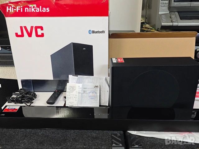 2.1 Саундбар Блутут безжичен субуфер JVC TH-E434B + гаранция 