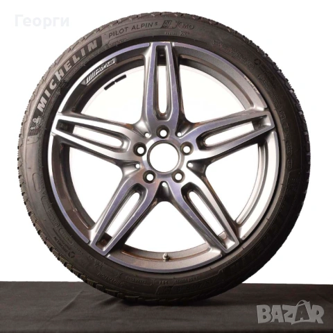 Комплект 4броя Michelin Pilot Alpin 245/40 R19 98V DOT3816| Джанти AMG 8Jx19H2 ET43 A2134012000| Гум, снимка 4 - Гуми и джанти - 54862282