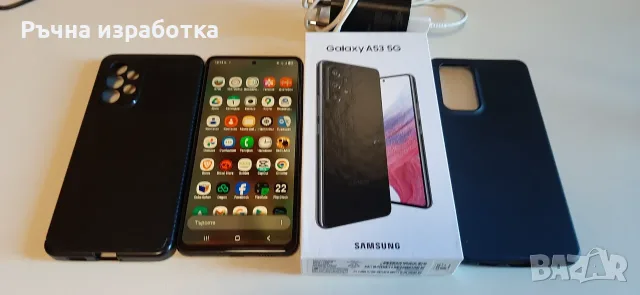 samsung sm-a536b/ds a53 пълен комплект зарядно usb кабел калъф кутия телефон, снимка 3 - Samsung - 55486097