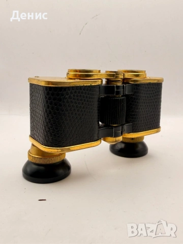 Ранен Carl Zeiss Jena Teleater 3x №249692 – театрален бинокъл около 1910 г. с оригинален калъф, снимка 4 - Антикварни и старинни предмети - 55061663