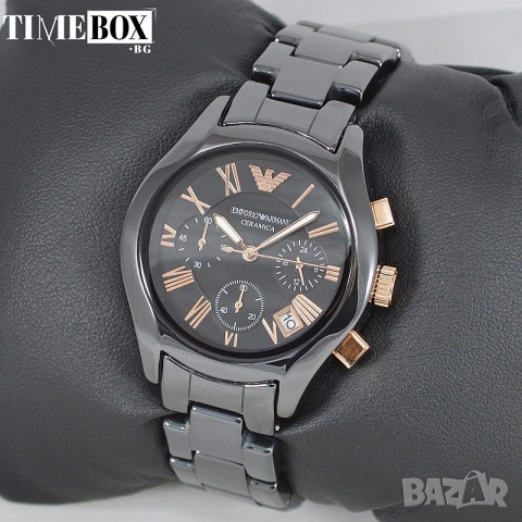 Emporio Armani AR1411 Ceramica Chronograph, снимка 6 - Дамски - 38774743