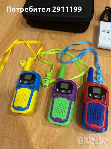 Радиостанция, walkie-talkie, 3 бр. с подаръци, снимка 2 - Друга електроника - 54580574