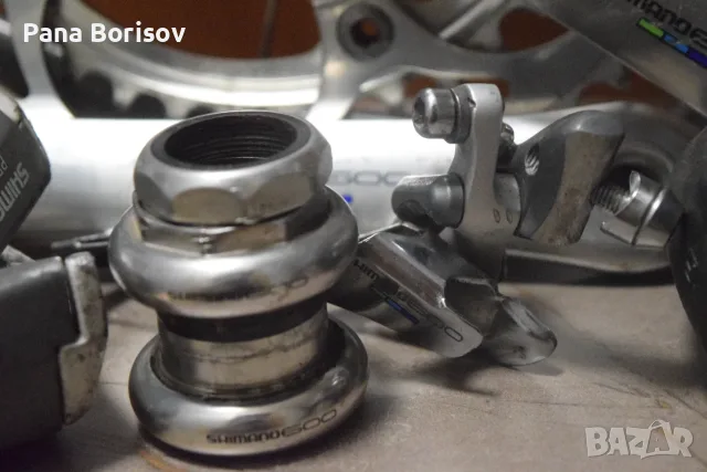Ретро Шосеен Монтаж Shimano 600 Tricolore 6400 7 Скорости, снимка 8 - Части за велосипеди - 55541129