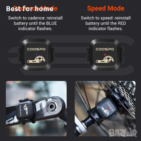 COOSPO сензор за скорост и каданс на велосипед Bluetooth ANT CooSpo, снимка 5 - Друга електроника - 54647284