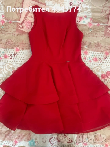 🌹 Червена рокля Numoco – НОВА с етикет 🌹, снимка 4 - Рокли - 54767164