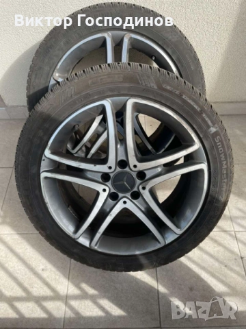 Оригинални джанти на мерцедес със зимни гуми 245/45R18, снимка 7 - Гуми и джанти - 54625350