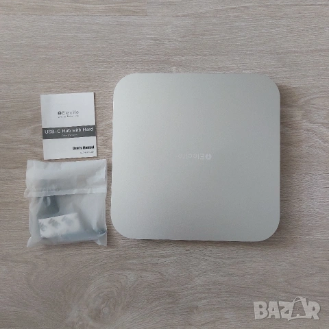 Алуминиев USB-C Хъб и Докинг станция Elecife за Mac Mini + Слот за SSD/HDD, снимка 3 - Други - 55278962