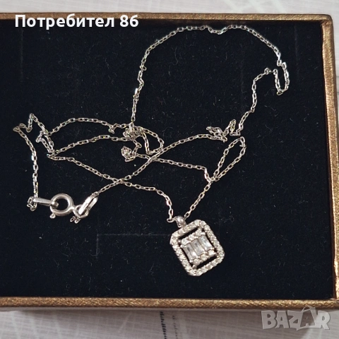 Сребърен комплект с циркони , снимка 3 - Бижутерийни комплекти - 54306182