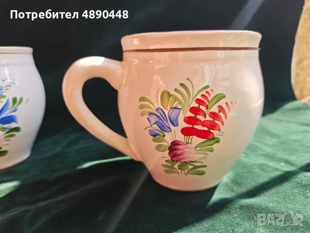 Ръчно изрисувана чешка керамика(Chodská keramika buclák) , снимка 6 - Декорация за дома - 55592423