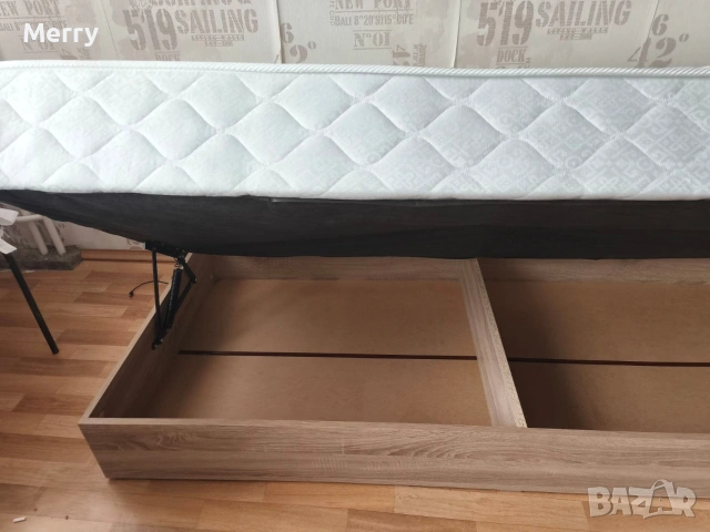 Легло Сити с повдигащ механизъм и матрак, снимка 4 - Спални и легла - 53992686