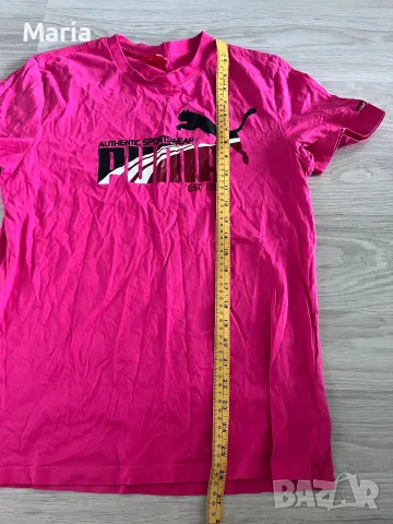 Puma Authentic Sportswear Pink T-Shirt M, снимка 3 - Спортни екипи - 55305228