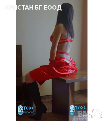 Харнес червено боди KRISTAN, снимка 3 - Корсети, бюстиета, топове - 55663650