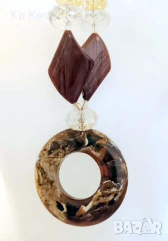 Дизайнерско колие УНИКАТ, снимка 2 - Колиета, медальони, синджири - 54216599