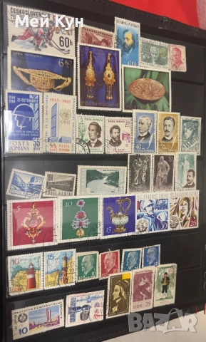 Класьор с пощенски марки , снимка 14 - Филателия - 36290917