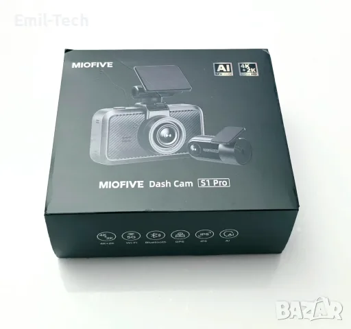 Miofive S1 Pro 4K + 2K видеорегистратор с GPS и Wi-Fi, снимка 8 - Аксесоари и консумативи - 55503750