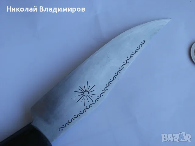 Сойка български голям 34 см. стар от рог джобен нож Габрово ножче, снимка 10 - Ножове - 55337254