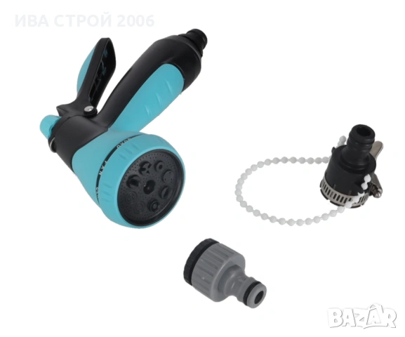 Градински маркуч 30 м на макара с пистолет | Автоматична система за поливане, снимка 5 - Градински инструменти - 54192709