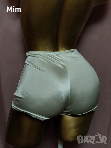 Zivera L Бял боксер от еластичен плътен сатен , снимка 5 - Бельо - 54048528