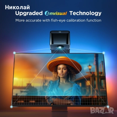 Govee - TV Backlight 3 Lite TV 55-65" SMART LED подсветка RGBICW Wi-Fi IP67 + дистанционно управлени, снимка 13 - Стойки, 3D очила, аксесоари - 54586404