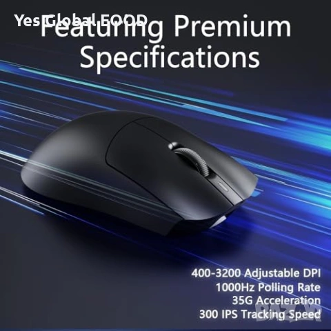 AJ139P V3 безжична геймърска мишка 24K DPI RGB, снимка 4 - Клавиатури и мишки - 54549061