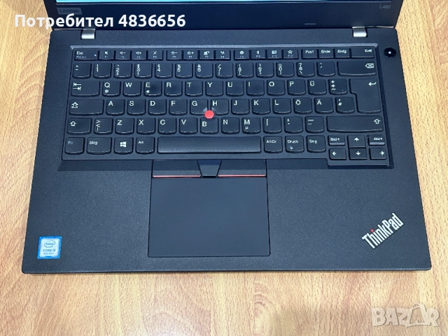 Като нов! Лаптоп Lenovo L480 i5/16GB RAM/512 SSD, 3 м. гар., снимка 2 - Лаптопи за работа - 54761748