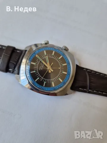 POLJOT Alarm; Полет звънец, кал 2612.1, СССР, т. зелен ЦБ!, снимка 3 - Мъжки - 55527469