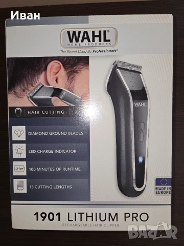 Професионална машинка за подстригване Wahl 1901 Lithium Pro