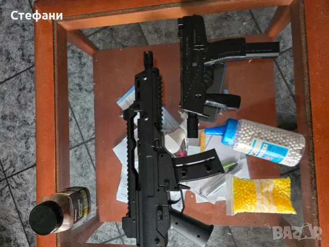 Пакет 2 броя пистолети играчки за изстрелване на пластмасови топчета, снимка 2 - Колекции - 55528163