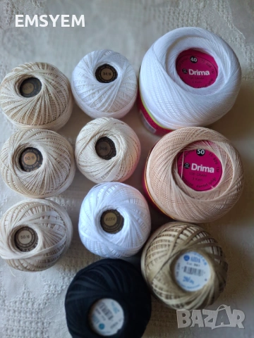 Прежда Дрима за фини плетива на една кука, памучно тире