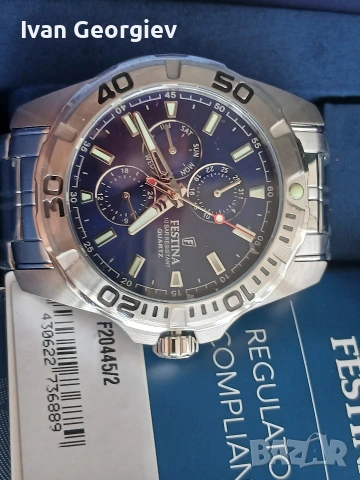 Нов часовник Festina F20445 , снимка 2 - Мъжки - 55075379