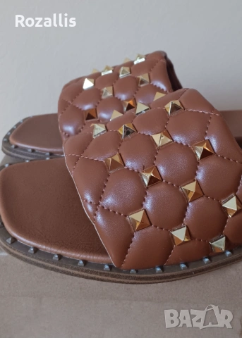 Нови кафяви чехли, снимка 13 - Чехли - 54811554