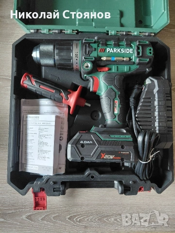Ударна бормашина Parkside с батерия 20V 4Ah и зарядно 20V 2.4A