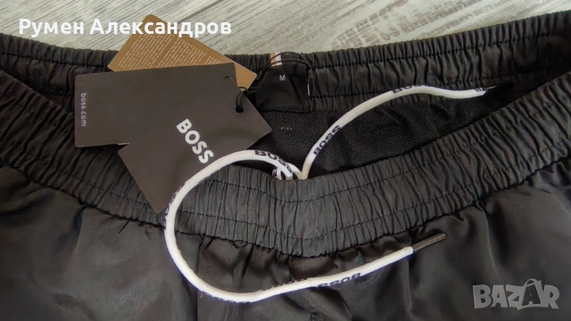 Чисто нови оригинални черни плажни шорти HUGO BOSS р-р М, снимка 6 - Бански - 54368604