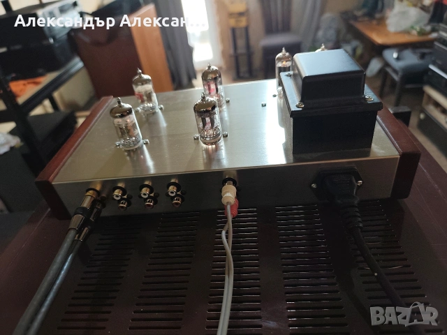 Лампов пред усилвател + захранващ кабел Audiocrast , снимка 6 - Ресийвъри, усилватели, смесителни пултове - 54795200