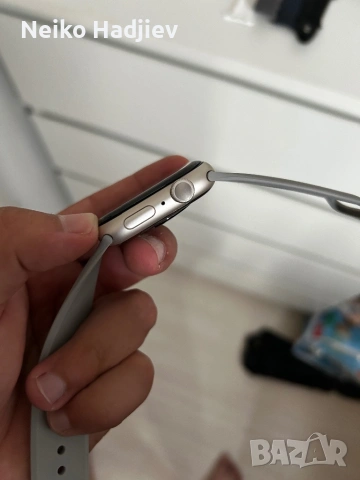 Apple Watch 7 White, снимка 7 - Смарт часовници - 54857115