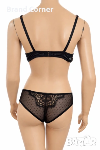 Луксозен дантелен комплект бельо Hunkemöller – Сутиен 75D и Бикини S, снимка 5 - Бельо - 54552282