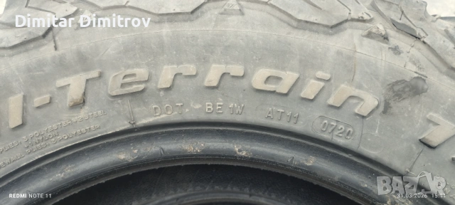 245/65/17 BF GOODRICH T/A KO2, снимка 3 - Гуми и джанти - 54051138