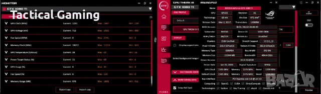 PALIT Game Rock GTX 1080Ti 11264 MB, снимка 11 - Видеокарти - 54074030