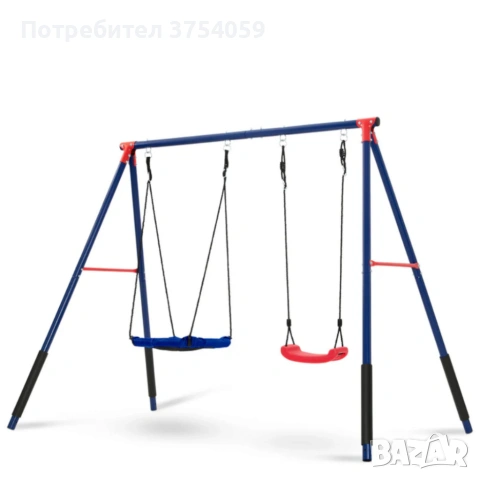 Комплект от 2 метални люлки FunZone - безкрайно забавление на двора, снимка 5 - Други стоки за дома - 55174771