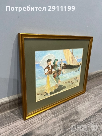 Картина – акварел, 2 бр., снимка 6 - Картини - 54303950