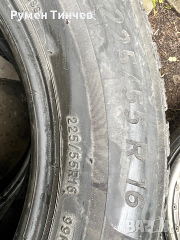 2бр зимни гуми 225-55-16, снимка 5 - Гуми и джанти - 54291235