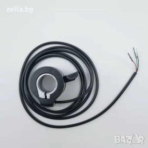 Универсална палцова газ за електрическа тротинетка, велосипед или скутер, 3-жична, 24V-72V 10046, снимка 3 - Части за велосипеди - 54656107